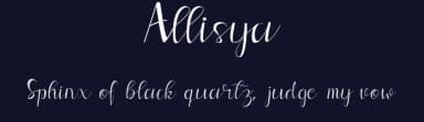 Allisya by I Made Astawa — Script Handwritten Font — thumbnail 2