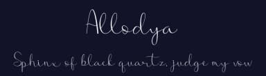Allodya by Tiny Hand Letter — Script Handwritten Font — thumbnail 2