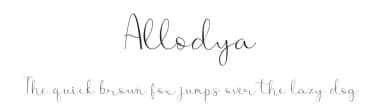 Allodya by Tiny Hand Letter — Script Handwritten Font — thumbnail 1