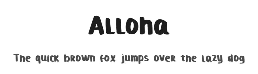 Alloha by Vultype — Script Handwritten Font