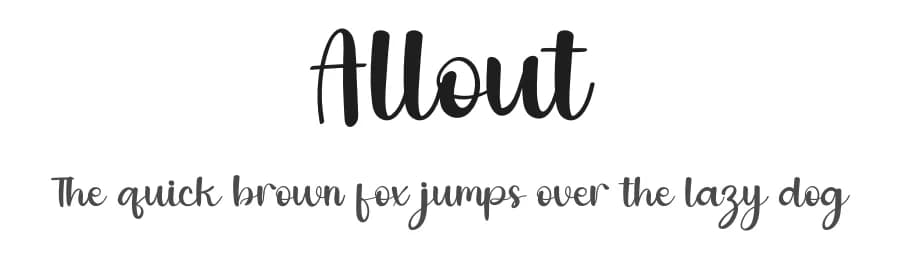 Allout by Inermedia Studio — Script Handwritten Font
