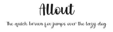 Allout by Inermedia Studio — Script Handwritten Font — thumbnail 1