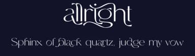 Allright by 177Studio — Sans Serif Font — thumbnail 2