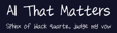 All That Matters by Yerin Kim — Script Handwritten Font — thumbnail 2