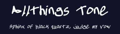 Allthings Tone by Anthony Shane — Script Handwritten Font — thumbnail 2