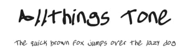 Allthings Tone by Anthony Shane — Script Handwritten Font — thumbnail 1