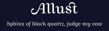 Allust by Yusril Muhtadi — Sans Serif Font — thumbnail 2