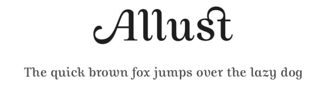 Allust by Yusril Muhtadi — Sans Serif Font