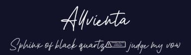 Allvienta by Kong Font — Script Handwritten Font — thumbnail 2