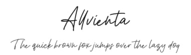 Allvienta by Kong Font — Script Handwritten Font — thumbnail 1