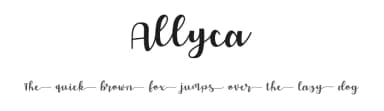 Allyca by Masanis Studio — Script Handwritten Font — thumbnail 1