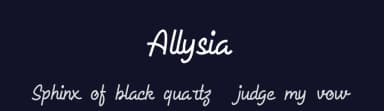 Allysia by Letter Battoyart — Script Handwritten Font — thumbnail 2