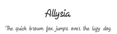 Allysia by Letter Battoyart — Script Handwritten Font — thumbnail 1