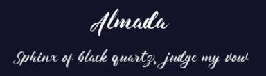 Almada by Pollux of Geminorum — Script Handwritten Font — thumbnail 2