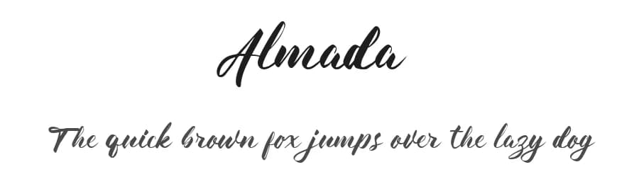 Almada by Pollux of Geminorum — Script Handwritten Font