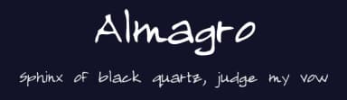 Almagro — Script Handwritten Font — thumbnail 2