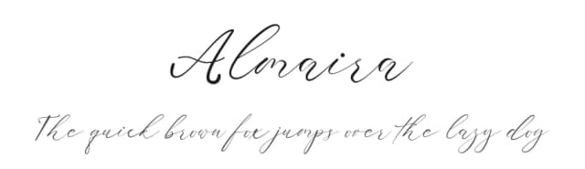 Almaira by Dedi Irawan — Script Handwritten Font