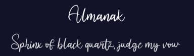 Almanak by Vunira Design — Script Handwritten Font — thumbnail 2