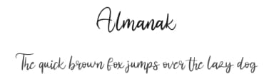 Almanak by Vunira Design — Script Handwritten Font — thumbnail 1