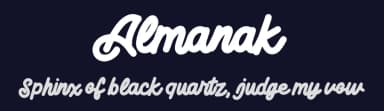 Almanak by Ianmikraz — Script Handwritten Font — thumbnail 2