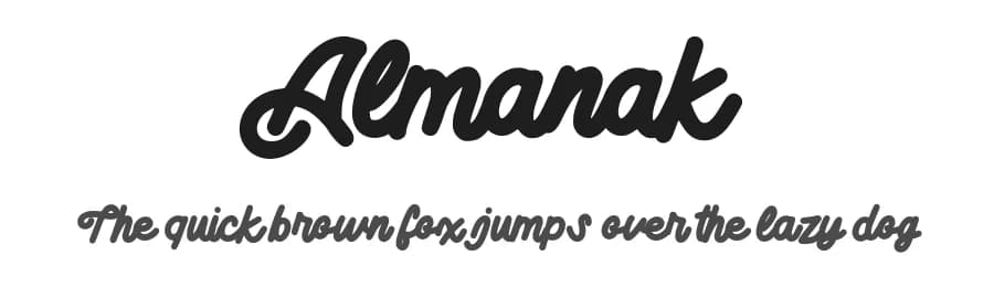 Almanak by Ianmikraz — Script Handwritten Font