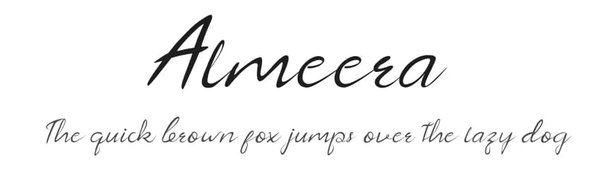 Almeera by Ameerazan Studio — Script Handwritten Font — preview 1