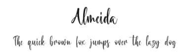 Almeida by Blankids — Script Handwritten Font — thumbnail 1