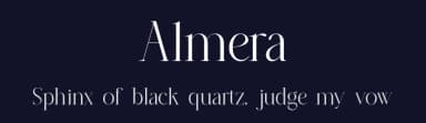 Almera by Slide Shoot Type — Serif Font — thumbnail 2