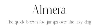 Almera by Slide Shoot Type — Serif Font — thumbnail 1