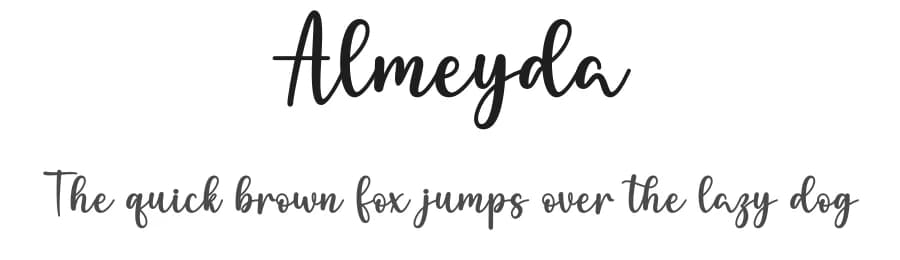 Almeyda by Wahyu Studio — Script Handwritten Font — preview 1