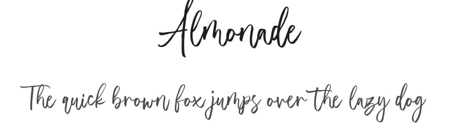 Almonade by Balpirick Studio — Script Handwritten Font