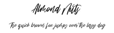 Almond Nuts by Maulana Creative — Script Handwritten Font — thumbnail 1
