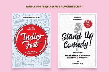 Almonde Script Font by Ian Mikraz — Script Handwritten Font — thumbnail 7