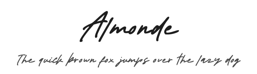Almonde by Graphicfresh — Script Handwritten Font