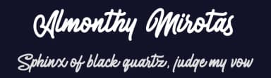 Almonthy Mirotas by Kotak Kuning Studio — Script Handwritten Font — thumbnail 2