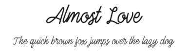 Almost Love by Forberas Club — Script Handwritten Font — thumbnail 1