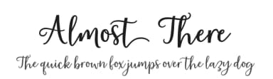 Almost There by Zane Studio — Script Handwritten Font — thumbnail 1