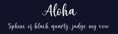 Aloha by Nirmala Creative — Script Handwritten Font — thumbnail 2