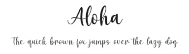 Aloha by Nirmala Creative — Script Handwritten Font — thumbnail 1