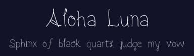Aloha Luna by Luna Daisy — Script Handwritten Font — thumbnail 2