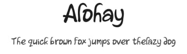 Alohay by L.Ilman Haris — Script Handwritten Font — thumbnail 1