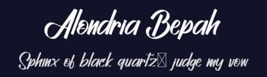 Alondria Bepah by Kotak Kuning Studio — Script Handwritten Font — thumbnail 2