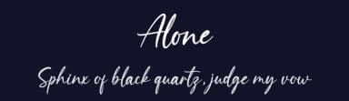 Alone by Graphix Line Studio — Script Handwritten Font — thumbnail 2