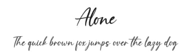 Alone by Graphix Line Studio — Script Handwritten Font — thumbnail 1