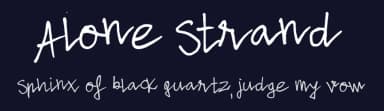 Alone Strand by Leonard Posavec - LeoSupply.co — Script Handwritten Font — thumbnail 2