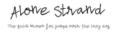 Alone Strand by Leonard Posavec - LeoSupply.co — Script Handwritten Font — thumbnail 1