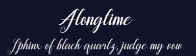 Alongtime by Zulfikar Ali — Script Handwritten Font — thumbnail 2