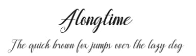 Alongtime by Zulfikar Ali — Script Handwritten Font — thumbnail 1