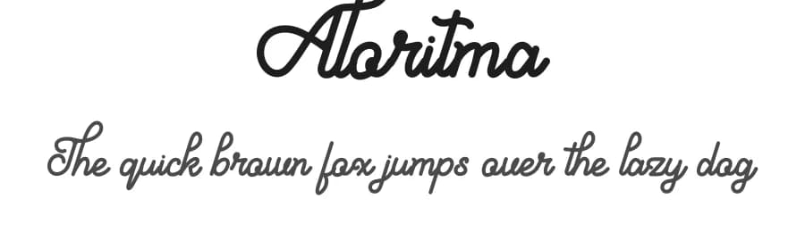 Aloritma by Eknoji Studio — Script Handwritten Font