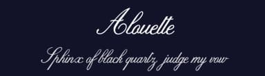 Alouette by Billy Argel Fonts ® — Script Handwritten Font — thumbnail 2